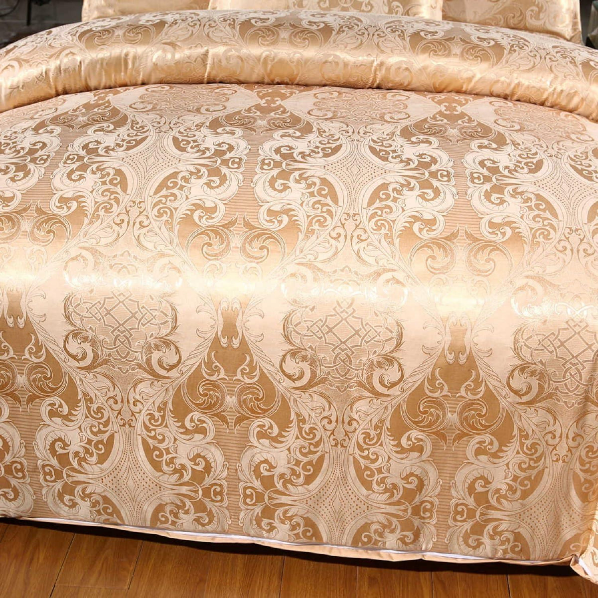 Satin Bettwäsche Set 135x200 cm | 4-teilig, Vintage & Komfort