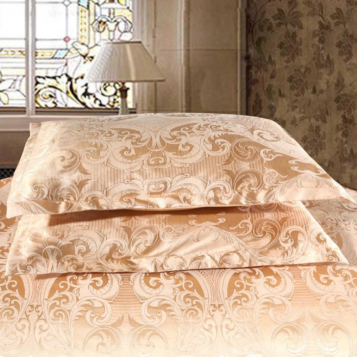 Satin Bettwäsche Set 135x200 cm | 4-teilig, Vintage & Komfort