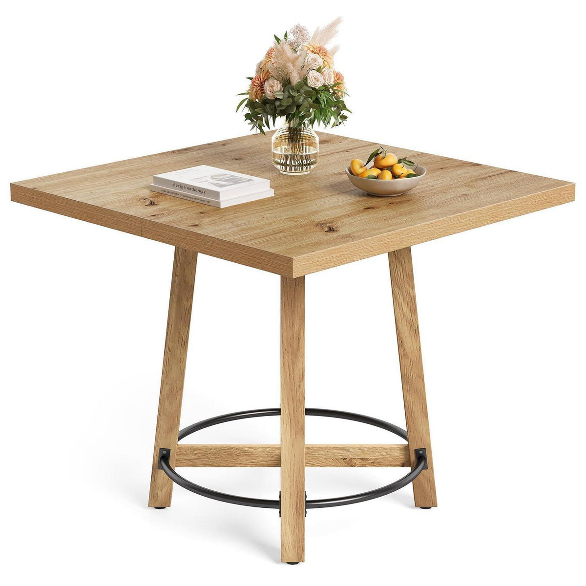 Moderner Esstisch 80x80cm – Quadratischer Küchentisch für 2-4 Personen