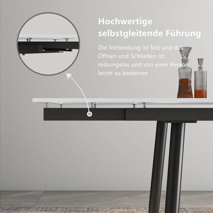 Essgruppe modern, ausziehbar (160-240cm) mit 6 Stühlen