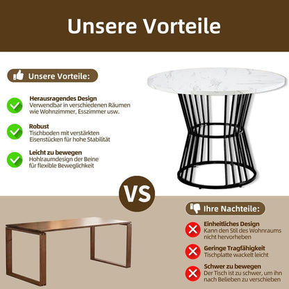5-teiliges Esstisch Set Grau & Schwarz – Modernes Esszimmer