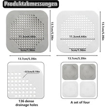4x Silikon Abflusssieb für Dusche, Badewanne & Spüle