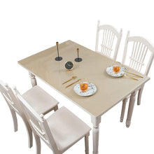 Wasserdichte PVC Tischdecke Rechteckig 85x180cm Gold Schutzfolie