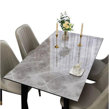 Wasserdichte Tischdecke Grau Marmor 90x150cm PVC Tischfolie