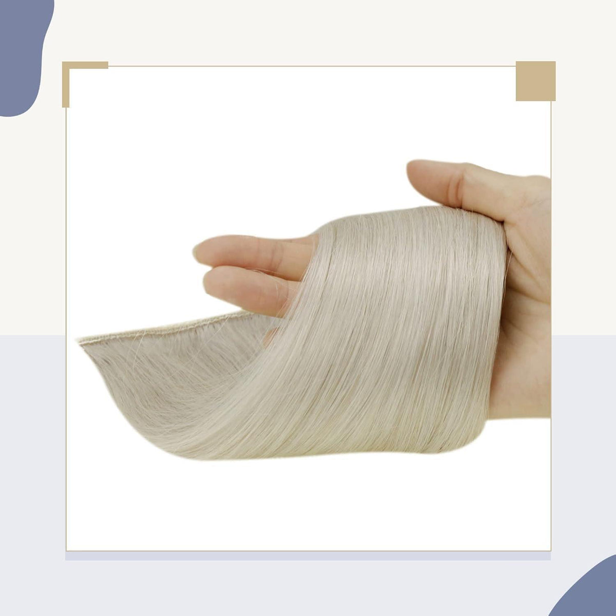 Echthaar Zopf Blond 40cm - Haarverlängerung Pferdeschwanz
