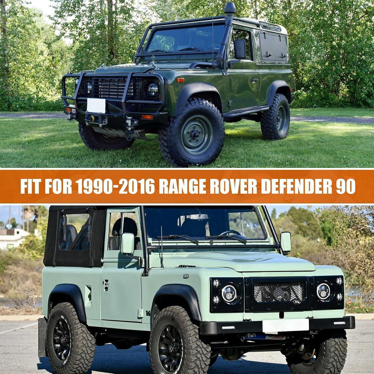 Wasserdichte Autoabdeckung für Land Rover Defender 90 (1990-2016)