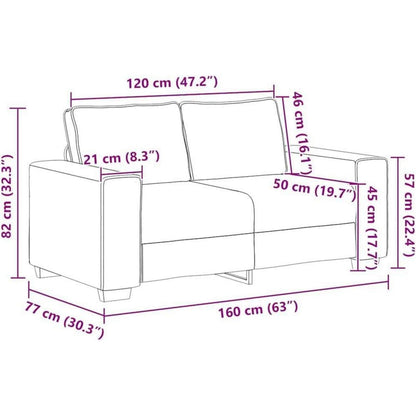 2-Sitzer Schlafsofa Dunkelgrau – Bequemes Klappsofa für Wohnzimmer