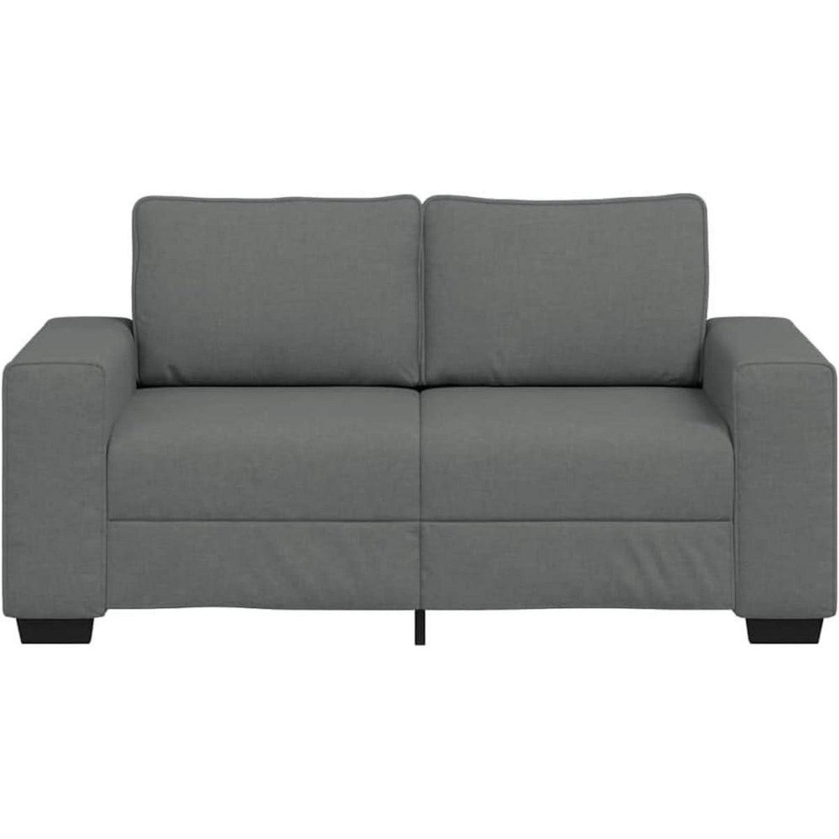 2-Sitzer Schlafsofa Dunkelgrau – Bequemes Klappsofa für Wohnzimmer