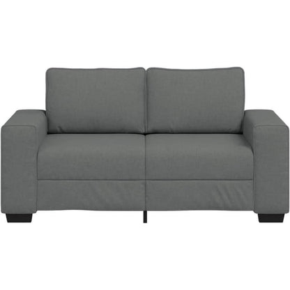 2-Sitzer Schlafsofa Dunkelgrau – Bequemes Klappsofa für Wohnzimmer