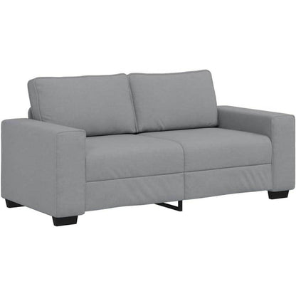 Klappsofa mit Schlaffunktion, Hellgrau, 2-Sitzer Sofa