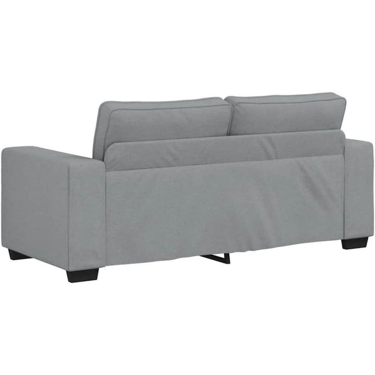 Klappsofa mit Schlaffunktion, Hellgrau, 2-Sitzer Sofa