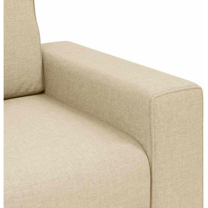 Bequemes 3-Sitzer Sofa im Modern-Stil, Creme 180cm