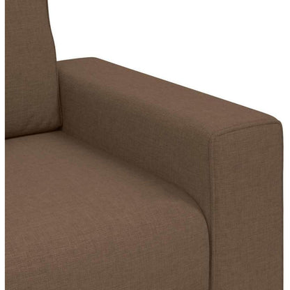 Modernes Sofa mit extra tiefen Sitzen, Braun 140cm
