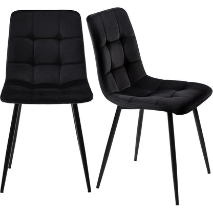 Sechseckiger Esstisch Set Schwarz Gold – 5-teilig, 115x100cm
