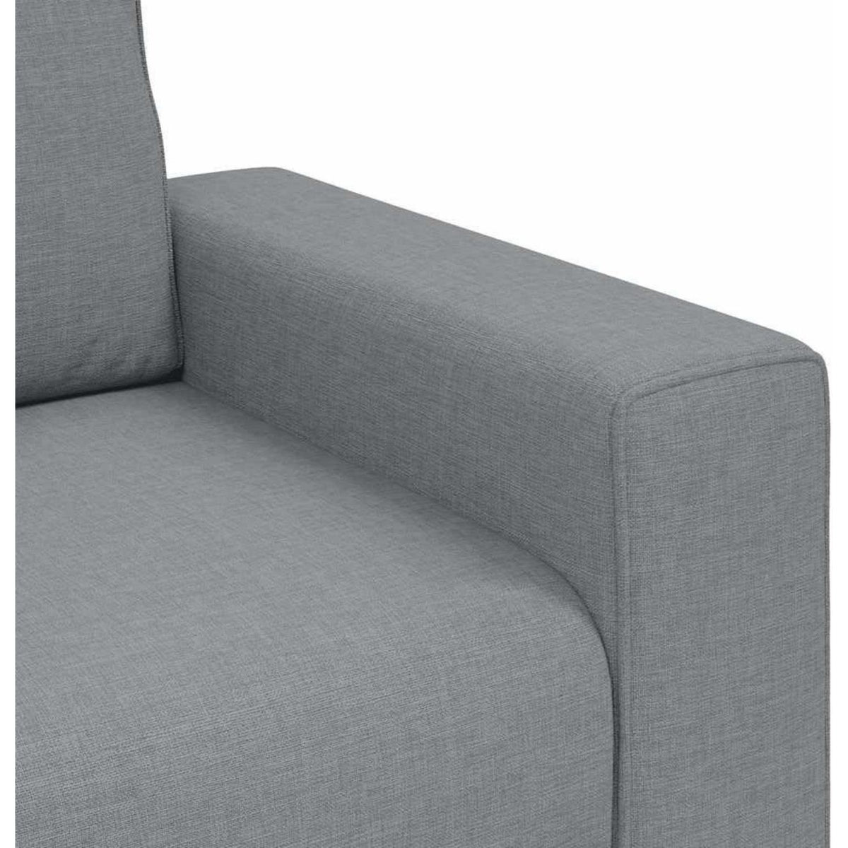 Schlafsessel Bettsofa 3-Sitzer Hellgrau 180 cm