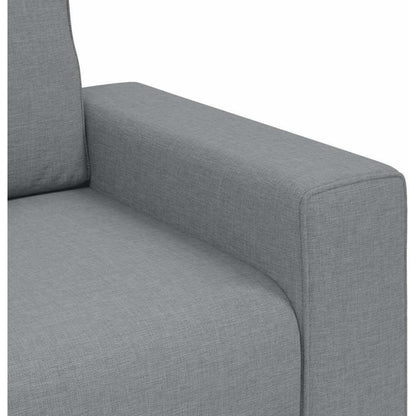 Schlafsessel Bettsofa 3-Sitzer Hellgrau 180 cm