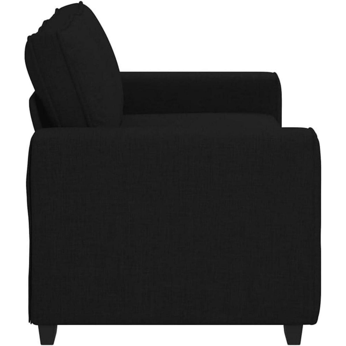 2-Sitzer Schlafsofa Schwarz – Bequemes Klappsofa für Wohnzimmer