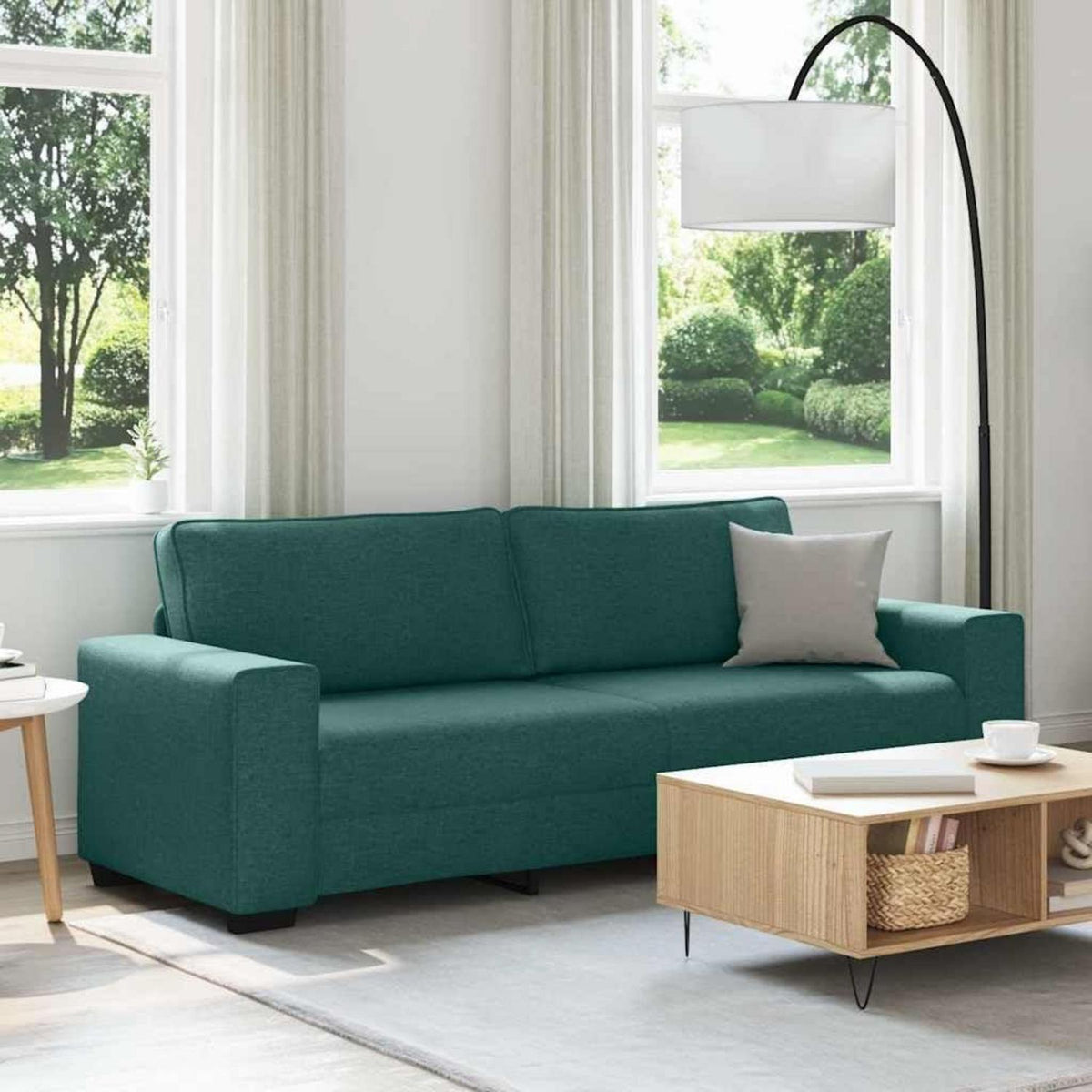 Schlafsessel Bettsofa Dunkelgrün 180cm – Bequemes Sofa mit Liegefläche