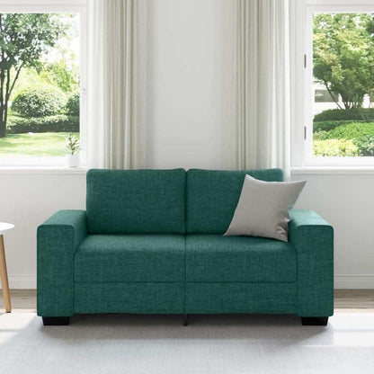 Bequemes 2-Sitzer Sofa Dunkelgrün – Modernes Polstersofa 120cm