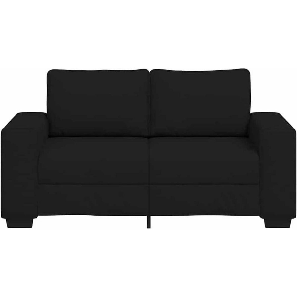 Schlafsofa Bettsofa 2-Sitzer Schwarz – Bequem & Vielseitig