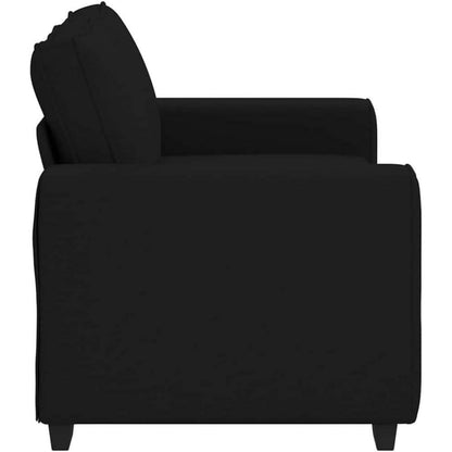 Schlafsofa Bettsofa 2-Sitzer Schwarz – Bequem & Vielseitig