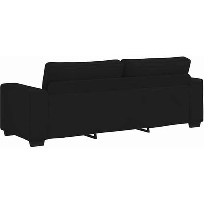 Schlafsofa 3-Sitzer Schwarz – Bequemes Klappsofa für Wohnzimmer