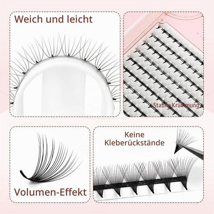 3D Vorgefertigte Wimpernfächer – Volumen-Wimpern 8-15mm