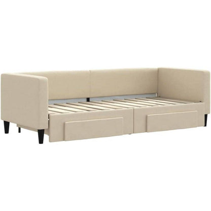 Tagesbett ausziehbar mit Schubladen – 80x200 cm Schlafsofa