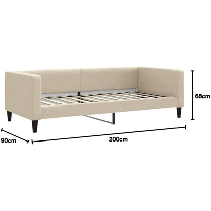 2-in-1 Schlafsofa mit Bettkasten & Schublade, 90x200 cm