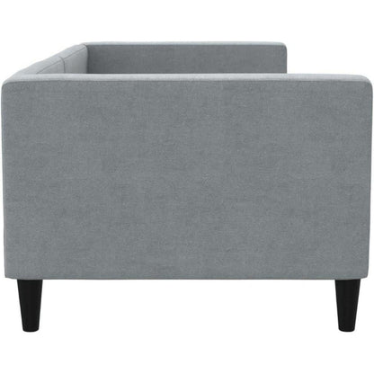 Tagesbett Hellgrau 80x200 cm mit Stauraum & Schlaffunktion