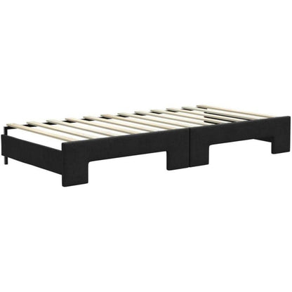 2-Sitzer Schlafsofa mit Bettkasten & Schublade, 90x200 cm