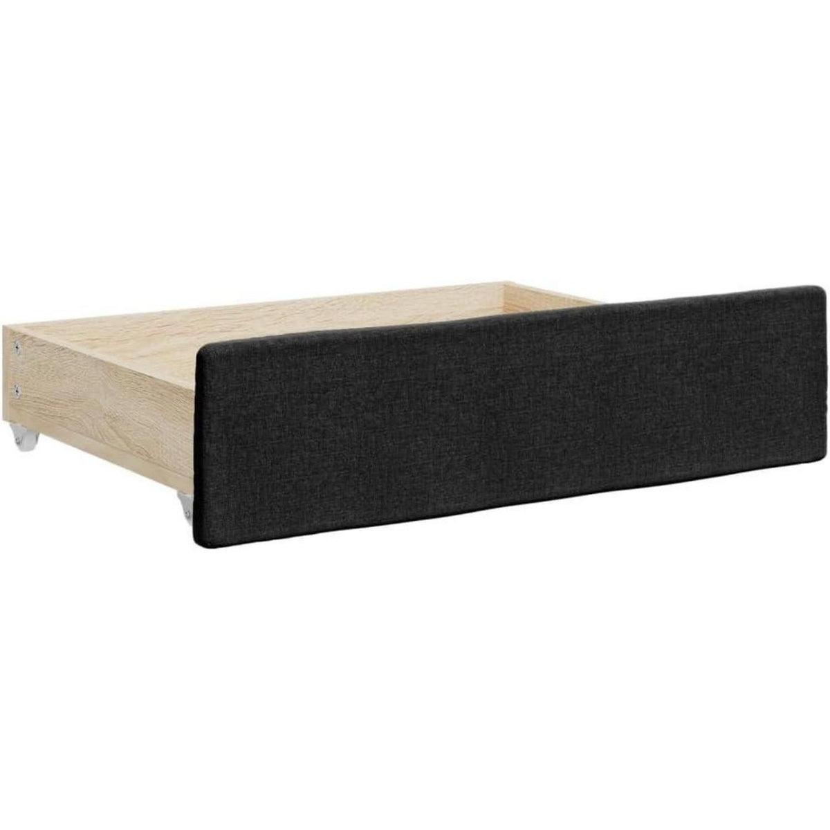 Tagesbett ausziehbar mit Schubladen – 90x190 cm Schlafsofa Schwarz