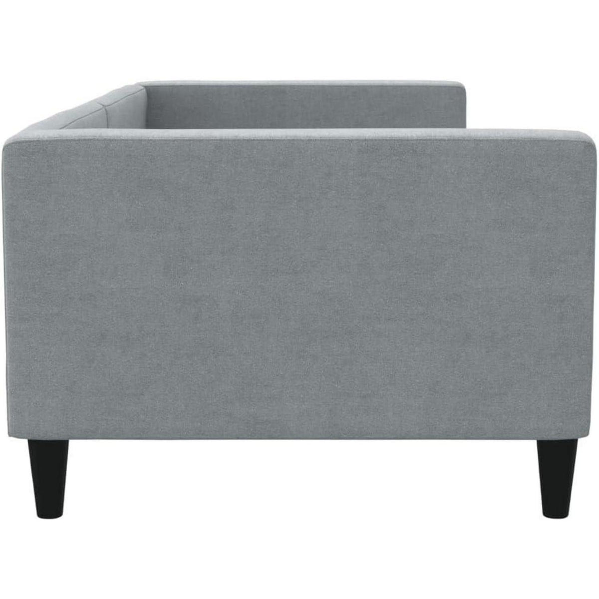 2-in-1 Schlafsofa 90x200 cm – Grau, Stoff, mit Stauraum