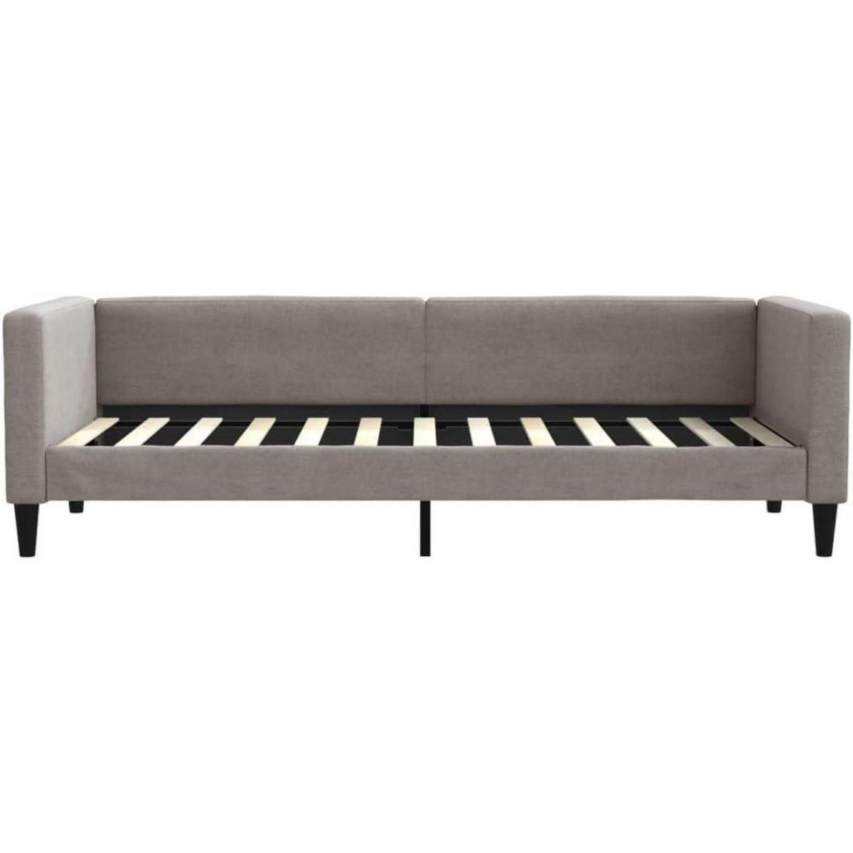 2-Sitzer Schlafsofa mit Stauraum & Bettfunktion, Taupe 80x200 cm