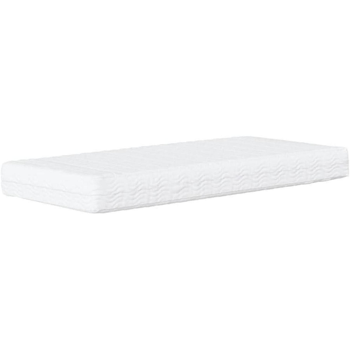 Schlafsofa 2-Sitzer mit Matratze – Hellgrau 90x200 cm