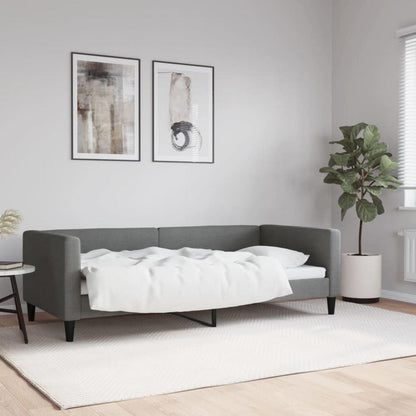 Tagesbett Schlafsofa 2-Sitzer mit Stauraum & Schlaffunktion Dunkelgrau