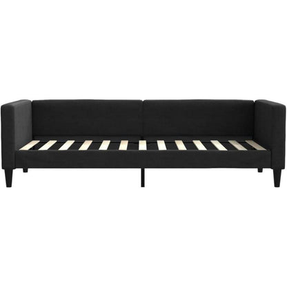 Tagesbett Schlafsofa 2-Sitzer Schwarz 80x200 cm mit Stauraum