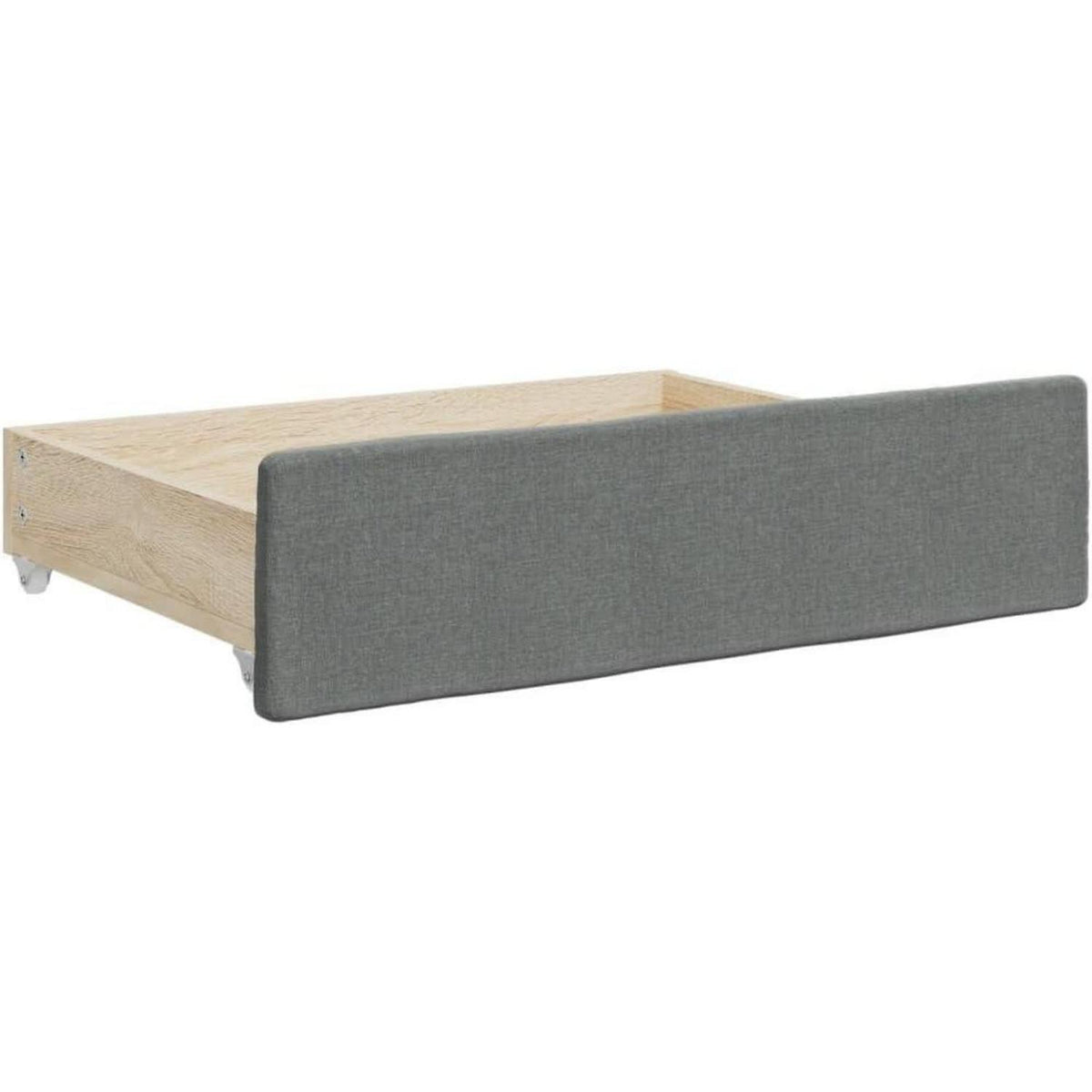 Tagesbett ausziehbar mit Schubladen – Schlafsofa 90x190 cm Dunkelgrau