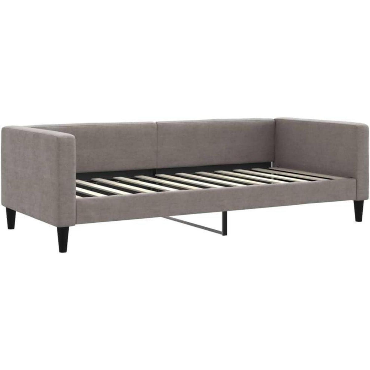 Schlafsofa 2-Sitzer Taupe – Klappsofa mit Stauraum & Bettfunktion