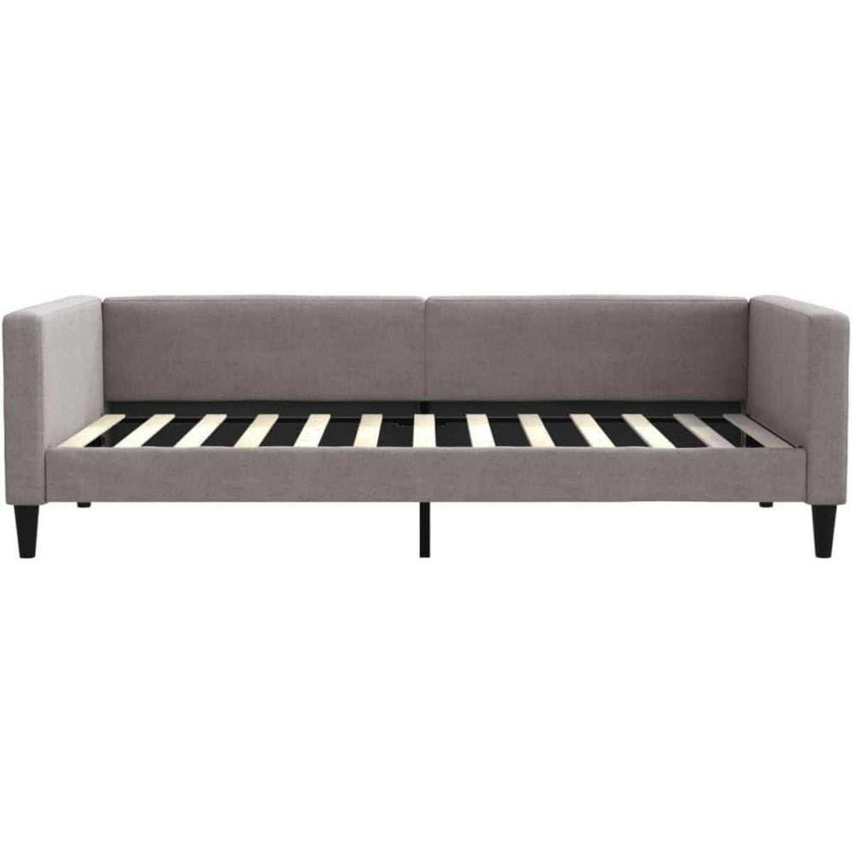 2-Sitzer Schlafsofa mit Matratze & Stauraum – Taupe 100x200 cm