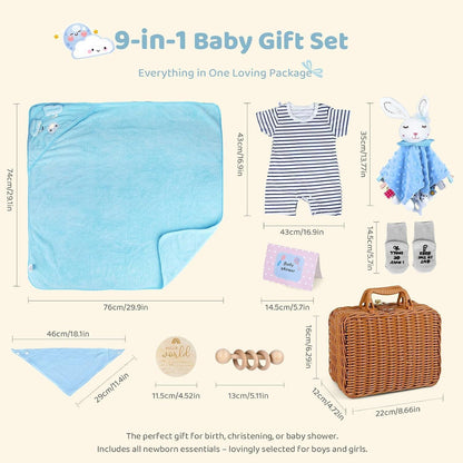 Personalisiertes Neugeborenen Geschenkset für Jungen & Mädchen