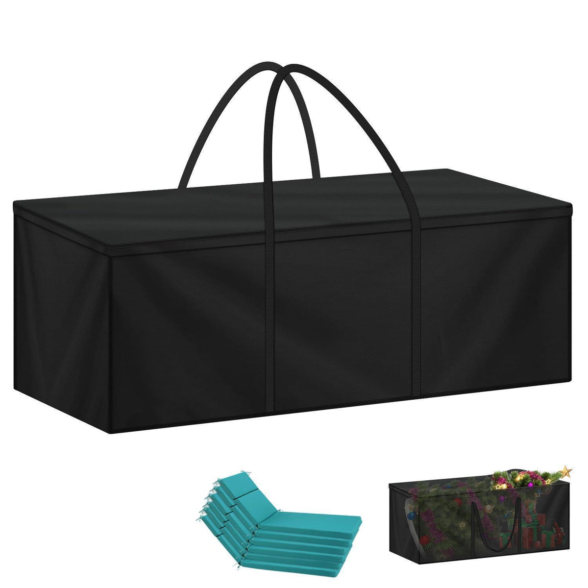Wasserdichte Gartenauflagen Tasche 175x60x80cm mit Tragegriffen