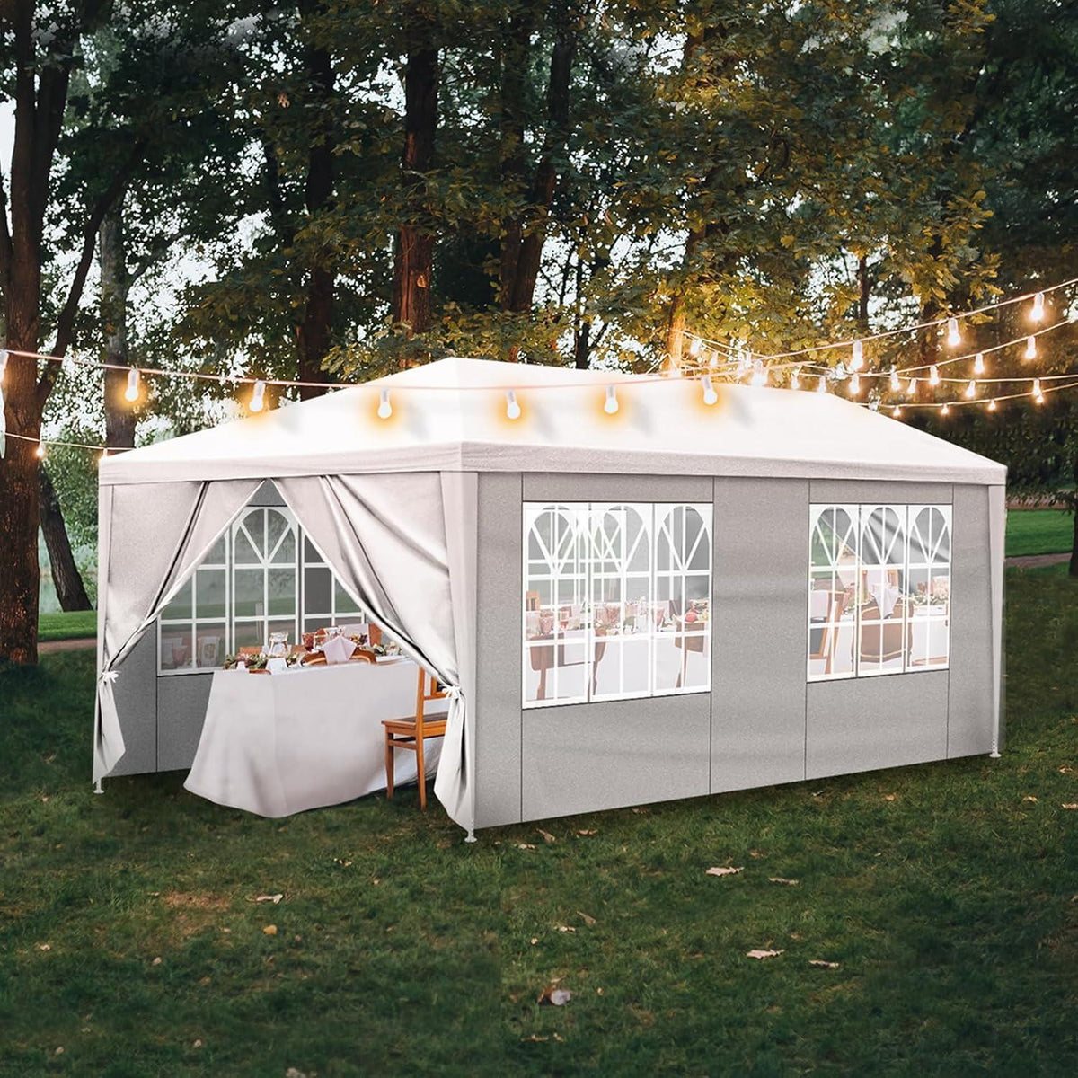 3x3m Pop-up Pavillon mit 4 Wänden – Wasserdicht & Vielseitig