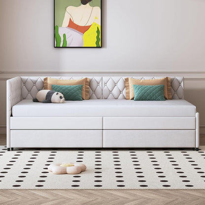 Ausziehbett 180x200 cm mit Flanellbezug & Seitentaschen