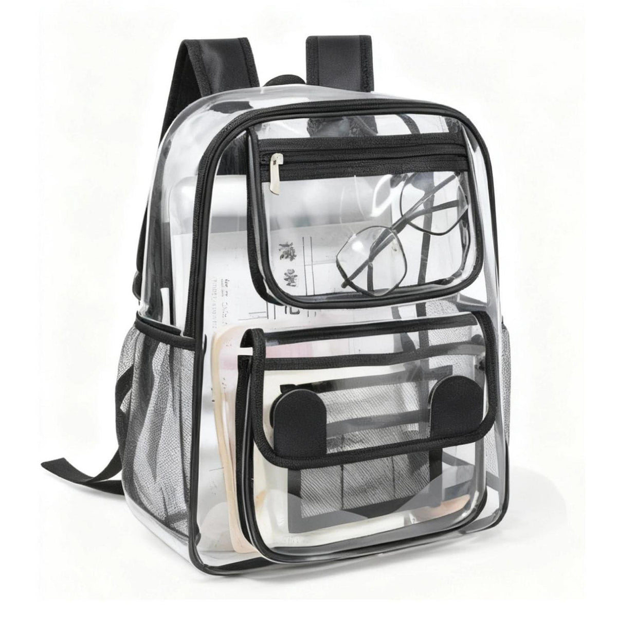 Transparenter Rucksack PVC – Wasserdichter Tagesrucksack für Schule & Reise