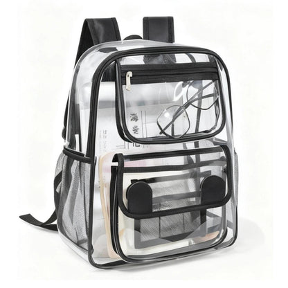 Transparenter Rucksack PVC – Wasserdichter Tagesrucksack für Schule & Reise