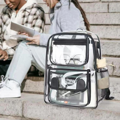 Transparenter Rucksack PVC – Wasserdichter Tagesrucksack für Schule & Reise