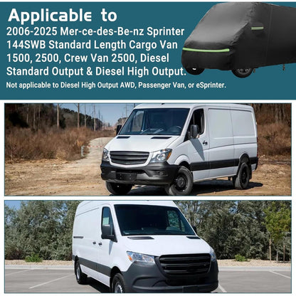Vollgarage Autoabdeckung Mercedes Sprinter 2006-2025 | Allwetter Schutz