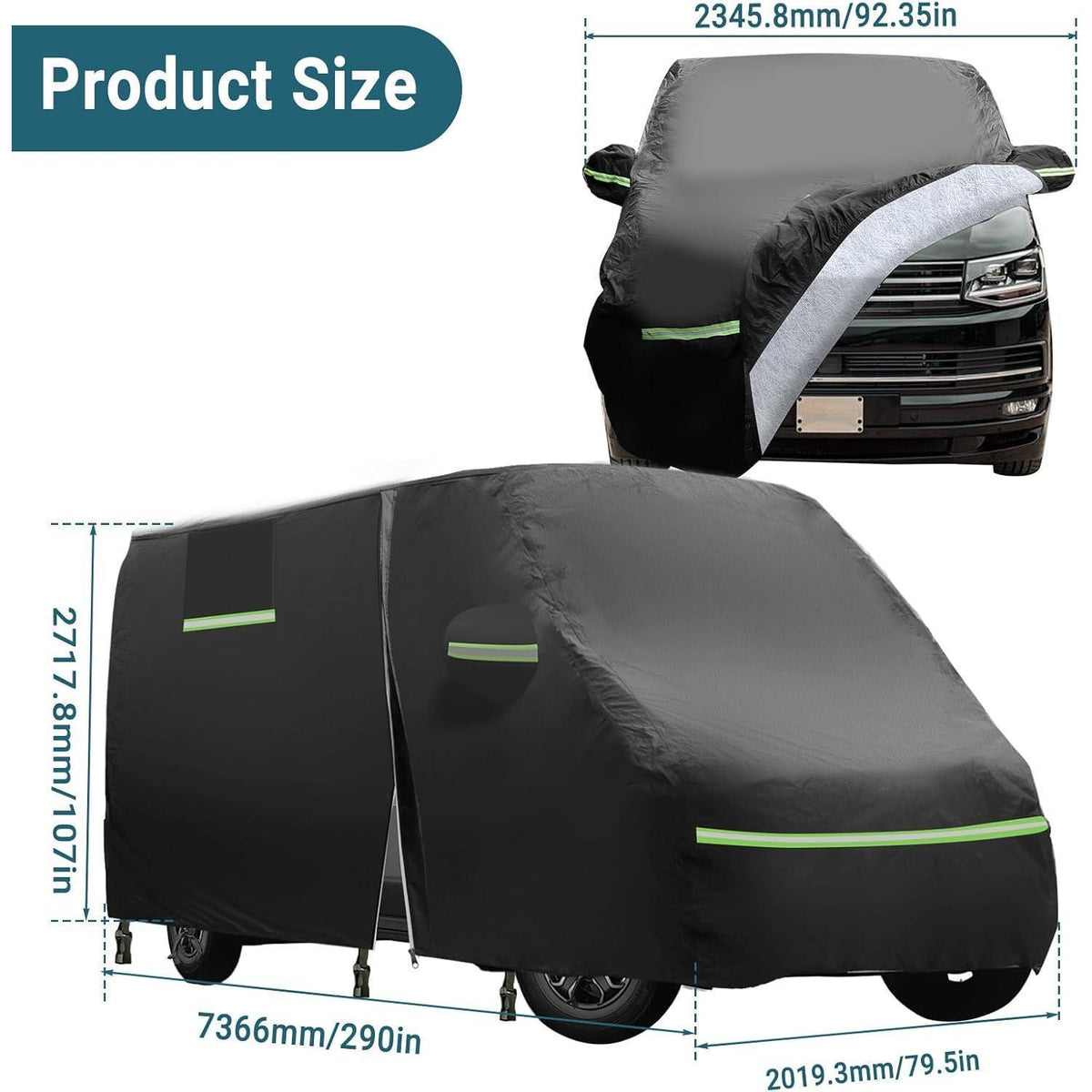 Vollgarage Autoabdeckung Mercedes Sprinter 2006-2025, wasserdicht