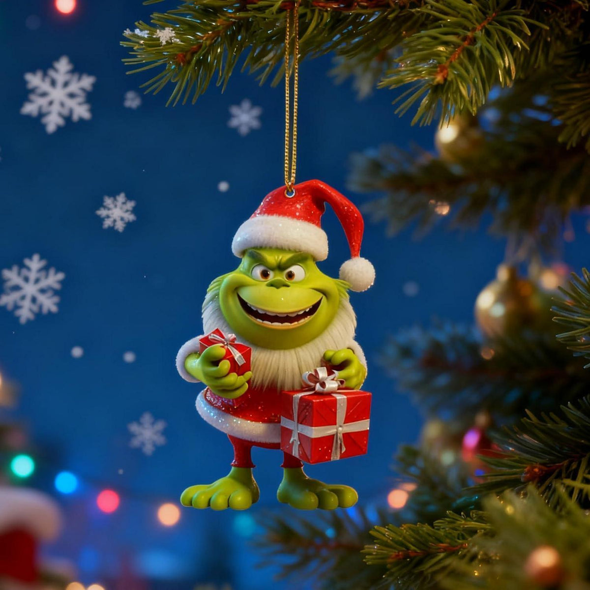 12x Grinch Weihnachtsbaum Anhänger Acryl 2026